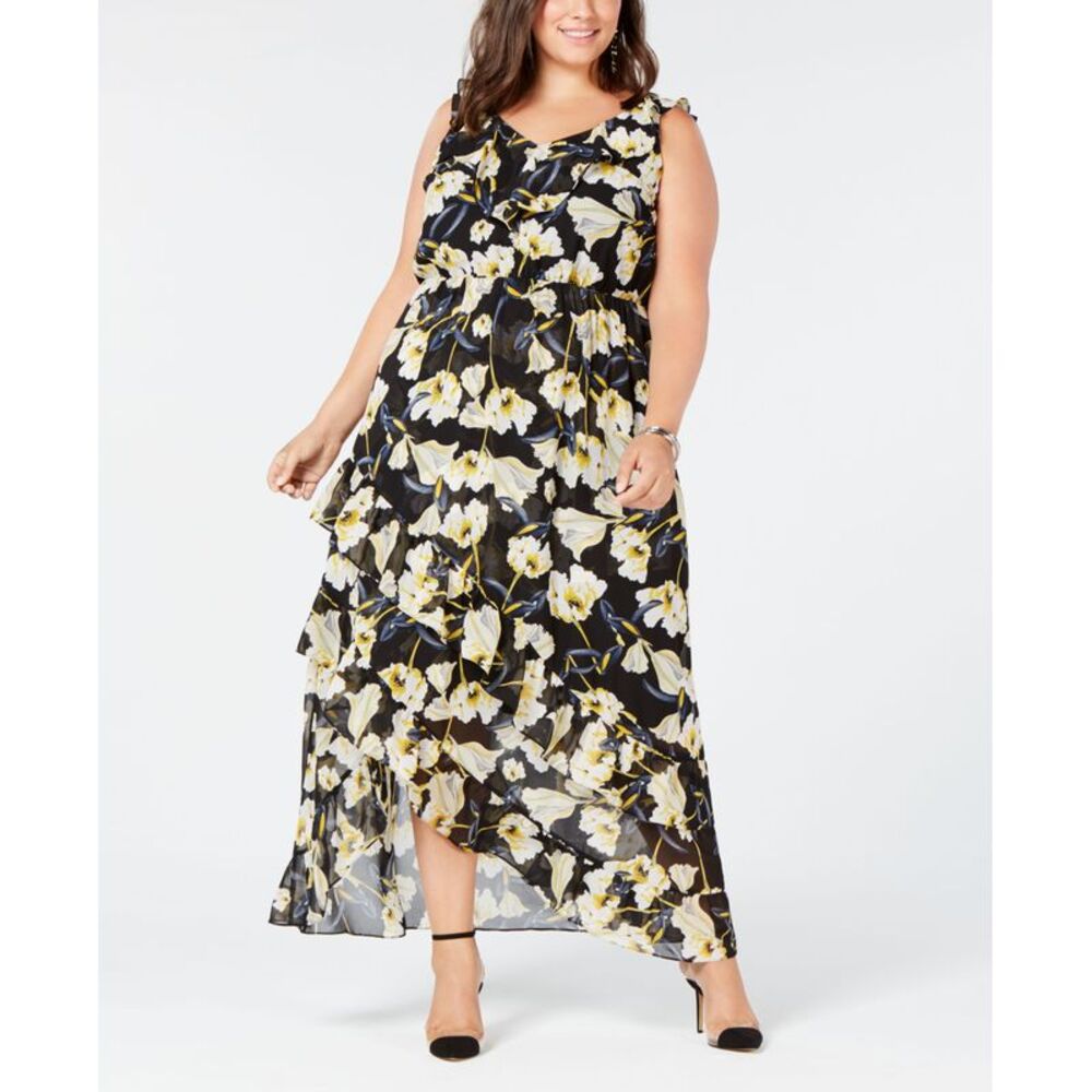 INC International Concepts Plus Size High Low Maxi Dress